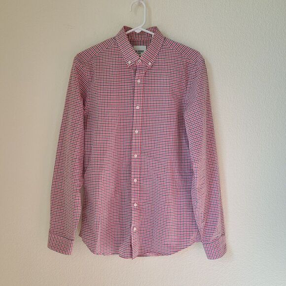 Ben Sherman Tailored Skinny  Shirt Mens 34 - 35 Check 15 1/2 - 39/40 Button Up - Picture 1 of 9